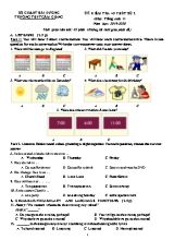 Đề kiểm tra 45 phút môn Tiếng Anh Lớp 11 số 2 - Năm học 2019-2020 - Trường THPT Cẩm Giàng